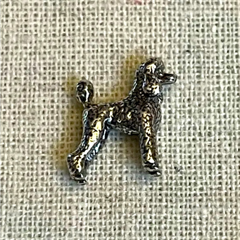 Origami Owl STERLING SILVER STANDARD POODLE Floating DOG BREED Charm